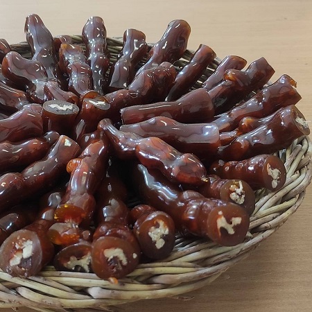 طرز تهیه باسلوق ساوه, روش تهیه باسلوق ساوه, دستور پخت باسلوق شیره با گردو