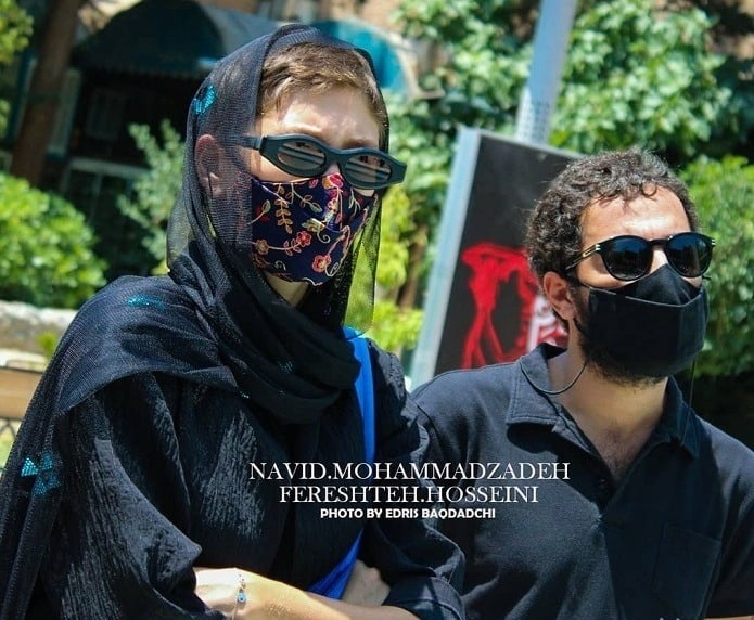 نوید محمدزاده و همسرش