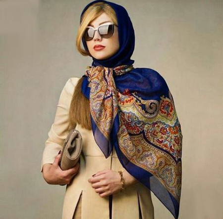 مدل بستن شال و روسری,مدل بستن روسری دخترانه