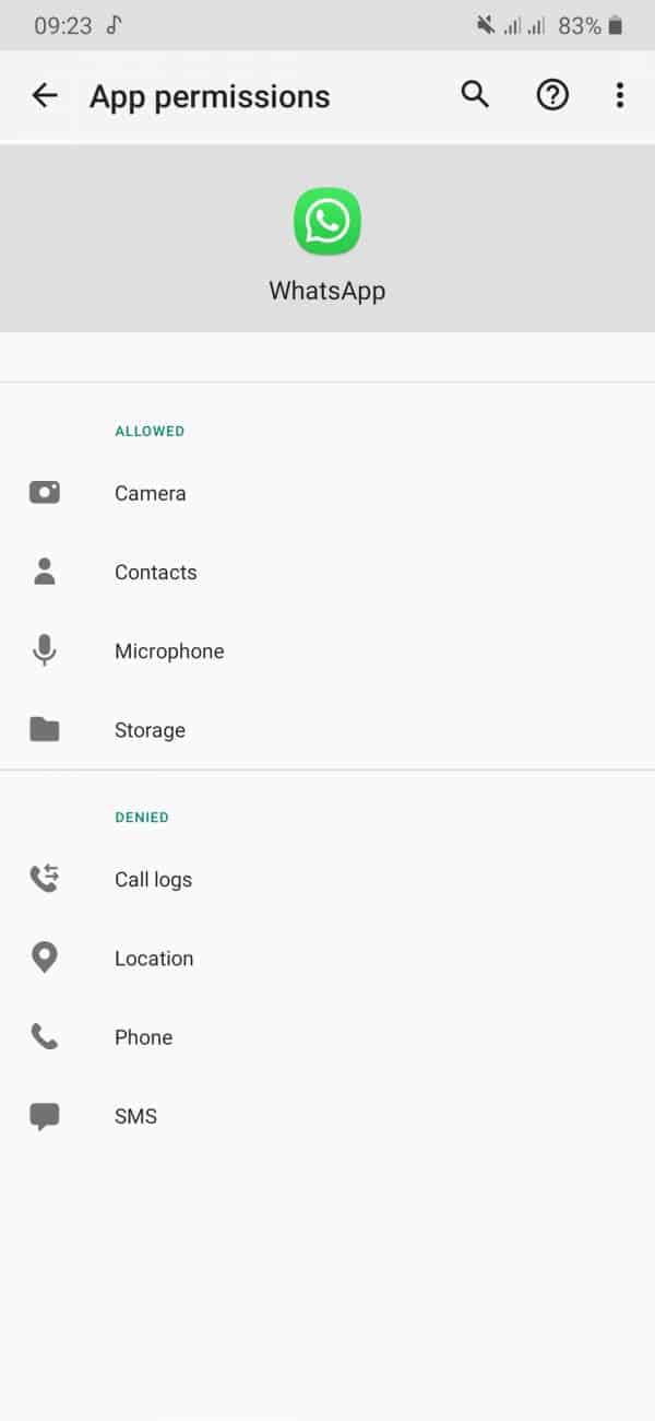 مشکل تماس تصویری واتساپ