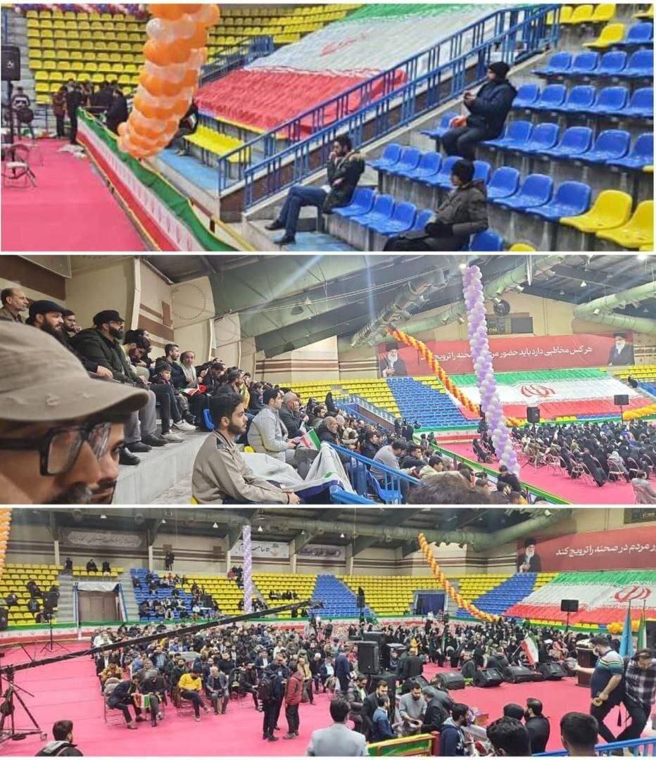 سخنرانی رائفی‌پور برای صندلی‌های خالی +عکس