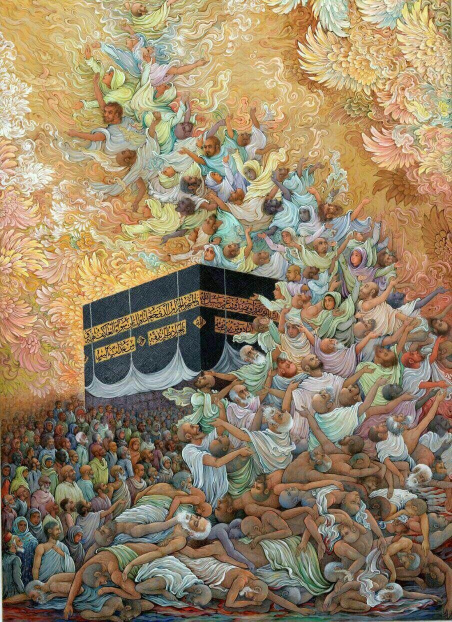 قابی که خستگی یک عمر را از بین برد / این نگارخانه‌ رنگ‌وبوی بهشت دارد