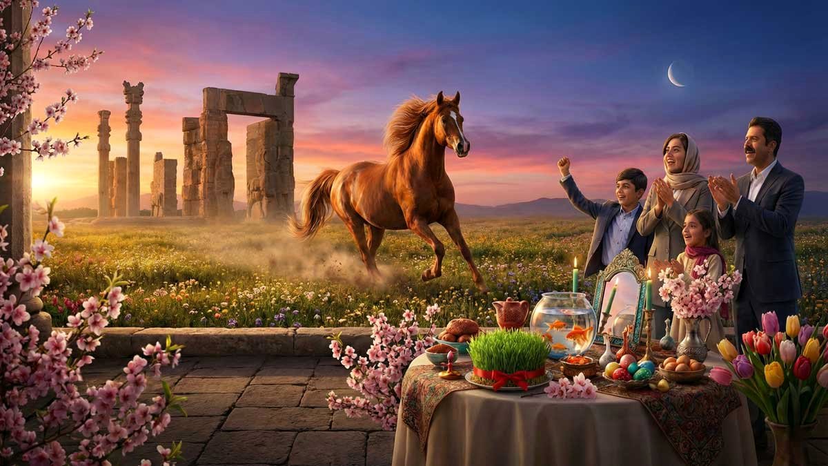 لحظه تحویل سال ۱۴۰۵ هجری شمسی؛ تقاطع کم‌سابقه نوروز با عید فطر در سال اسب