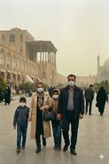 هم‌دستی آنفولانزا و آلودگی هوا در اصفهان