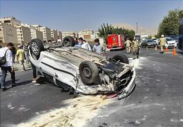 3 مرگ دلخراش در پی واژگونی پژو 206
