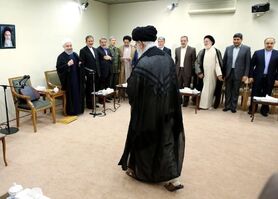 آغاز اولین دیدار اعضای دولت دوازدهم با رهبری