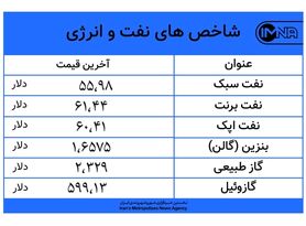 کاهش ۰‌،۲۰ درصدی قیمت نفت سبک امروز ۳ آبان + جدول