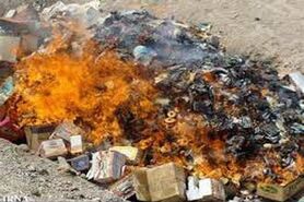 معدوم سازی ۵۱۷ کیلو گرم جنس تاریخ گذشته و فاسد در کاشان