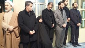 فاطمه و یاسر هاشمی در مراسم بزرگداشت آیت‌الله هاشمی
