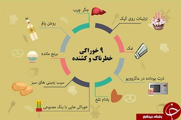 9 خوراکی کشنده را بشناسید