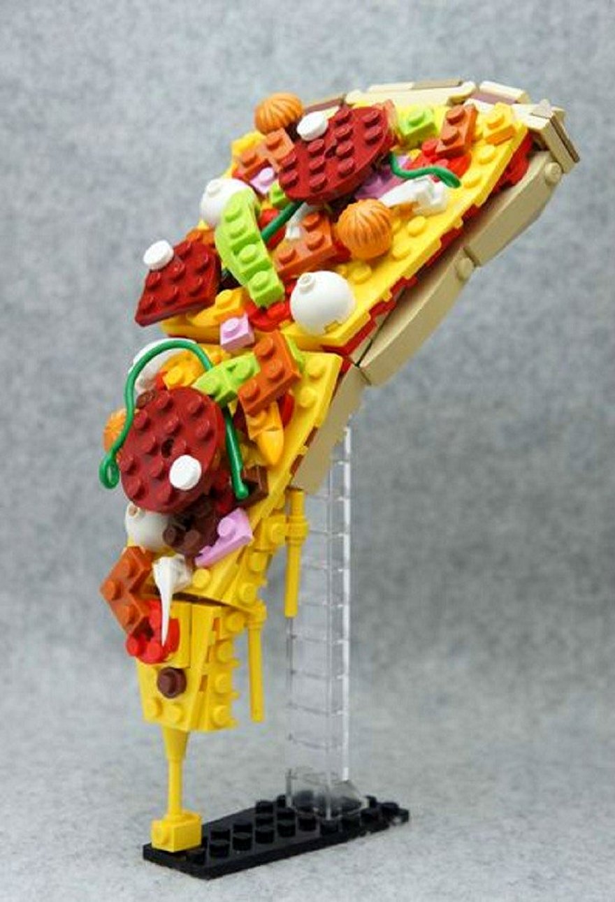 غذاهایی که با لگو ساخته شده اند