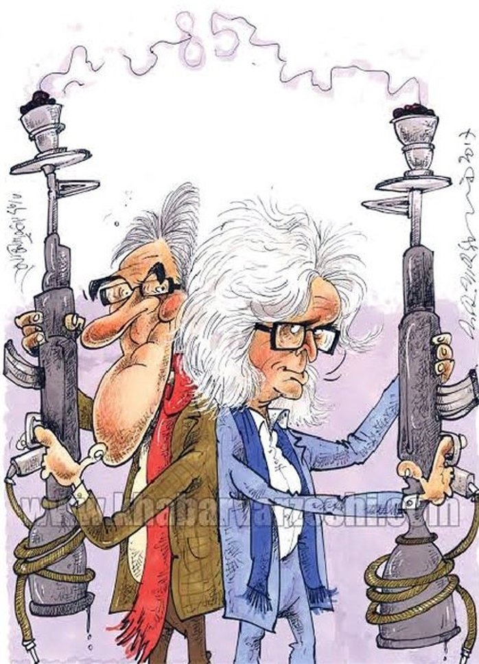 شفر و برانکو «قلیان» به دست!