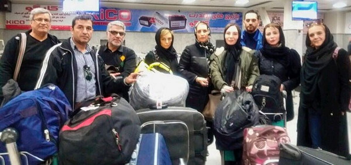 یکتا ناصر و افسانه بایگان در راه مناطق زلزلهزده