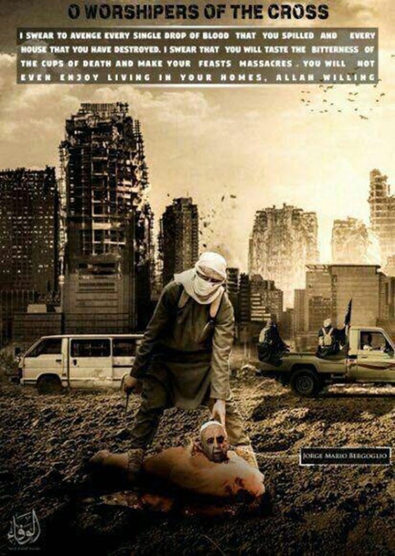 داعش، پاپ را هم تهدید کرد