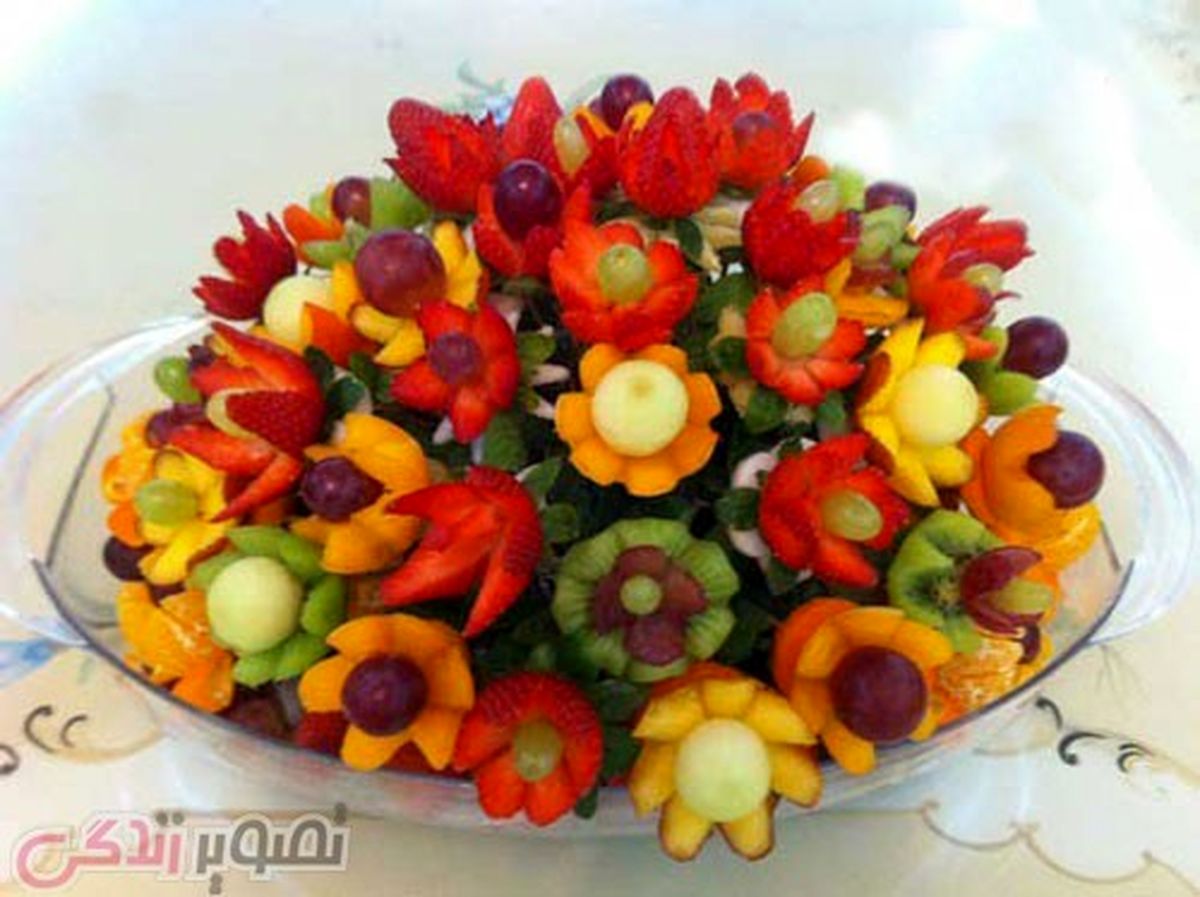 میوه آرایی شب یلدا برای عروس