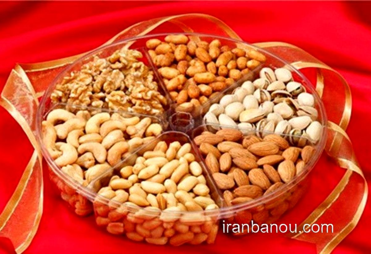 تزیین آجیل شب یلدا عروس