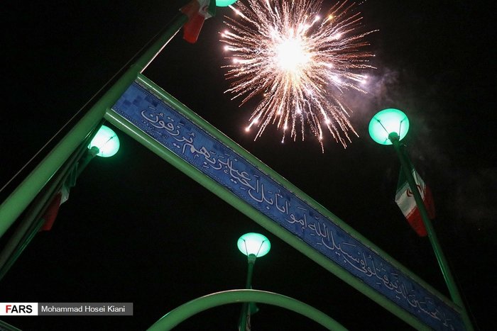 نورافشانی در کوه‌ صفه اصفهان