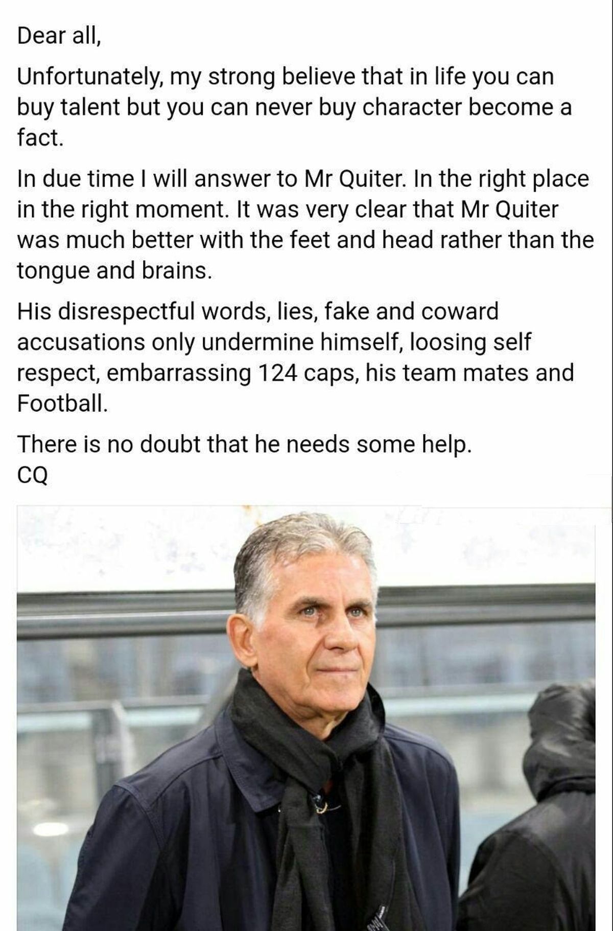 جنگ میان علی کریمی و کی‌روش بالا گرفت