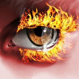دود آتش چهارشنبه سوری در چشم ها