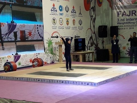 دختر ۸ ساله اردبیلی نمادین وزنه زد !