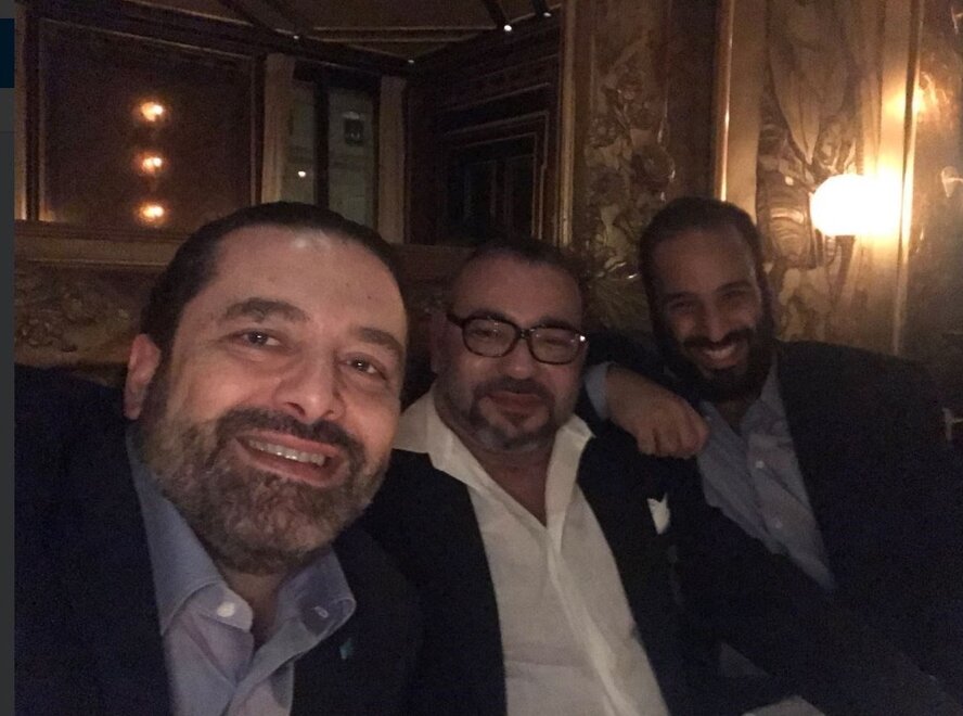 سلفی حریری با بن‌سلمان در پاریس