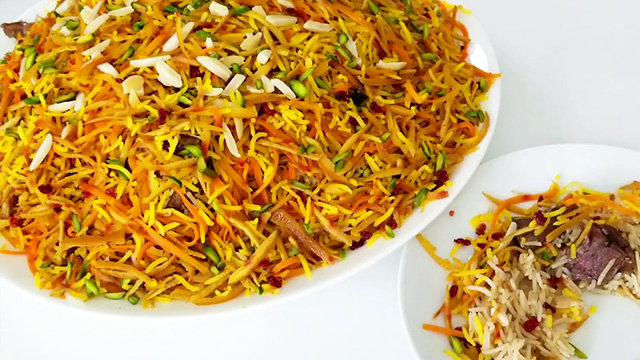 طرز تهیه نارنج پلو افغانی خوشمزه و مجلسی؛ آموزش کامل مرحله به مرحله