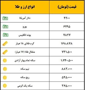 کاهش قیمت سکه/ یورو در حال صعود