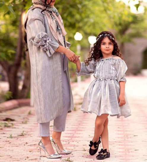  مدل مانتو ست مادر دختری