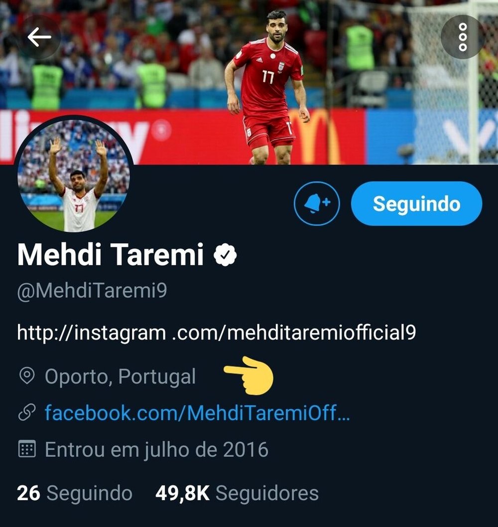 اقدام معنادار  مهدی طارمی در توییتر