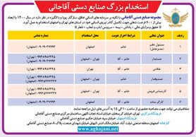 استخدام بزرگ ۷۰۰ نفر صنایع دستی آقاجانی در سال ۱۴۰۰