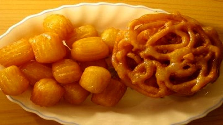 طرز تهیه زولبیا و بامیه خانگی