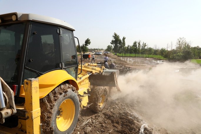 مهار حادثه خط انتقال آبرسانی اصفهان بزرگ