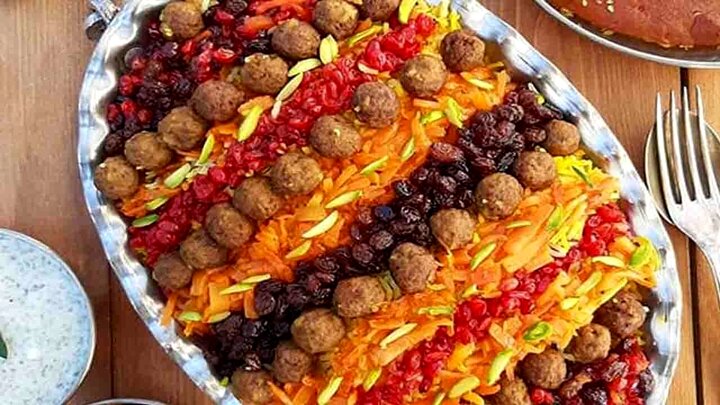 هویج پلوبا گوشت قورمه + طرز تهیه