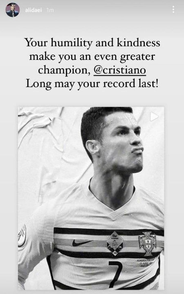 علی دایی جواب رونالدو را داد؛ تواضع و مهربانی‌ات، تو را قهرمانی بزرگتر می‌کند