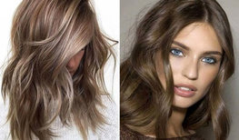 ترکیب رنگ موی نسکافه ای