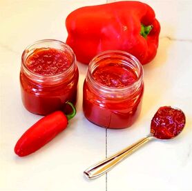دستور تهیه مربای فلفل دلمه ای