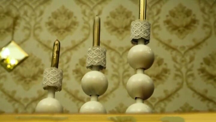 ساخت شمعدانی با وسایل دور ریختنی + فیلم
