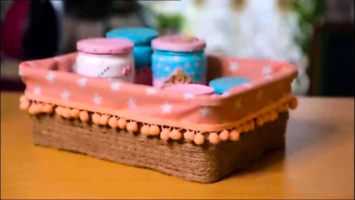 ساخت سبد با وسایل بازیافتی + فیلم