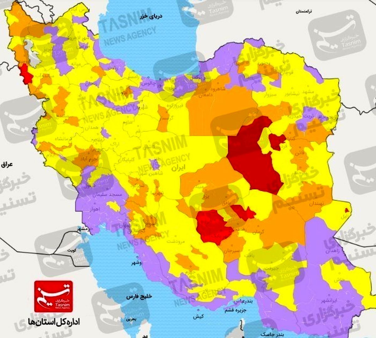 بی‌خیالی مردم به ‌کرونا / ‌رعایت پروتکل‌ها جدی گرفته نمی‌شود‌/ مسئولان &quot;واکسن‌هراسی&quot; را دریایند + نقشه