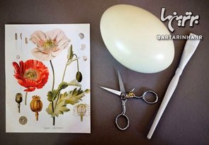 آموزش دکوپاژ روی تخم مرغ