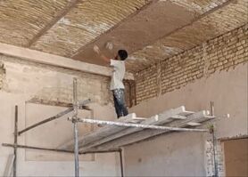 ضلع شرقی تکیه کازرونی تخت فولاد مرمت شد