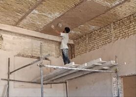 ضلع شرقی تکیه کازرونی تخت فولاد مرمت شد
