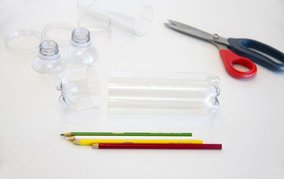  ساخت جامدادی با بطری بازیافتی