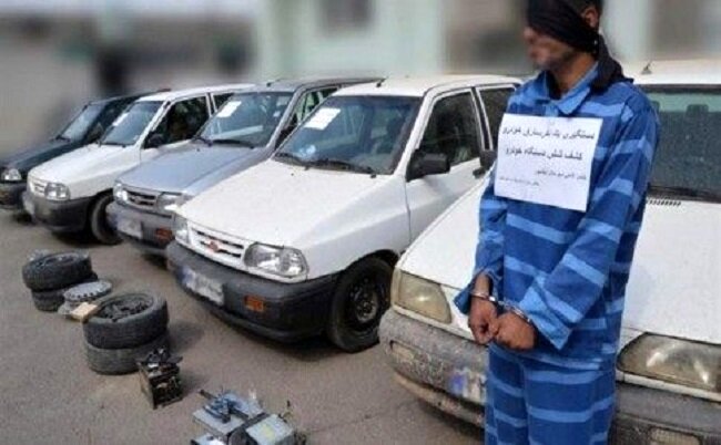 پیدا شدن ۲۰ خودروی مسروقه در عرض یک روز 