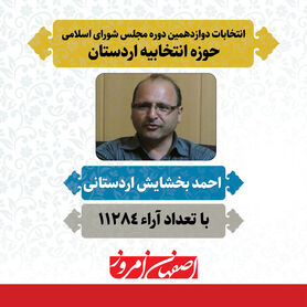 احمد بخشایش اردستانی منتخب مردم اردستان در دوازدهمین دوره مجلس شورای اسلامی 1402