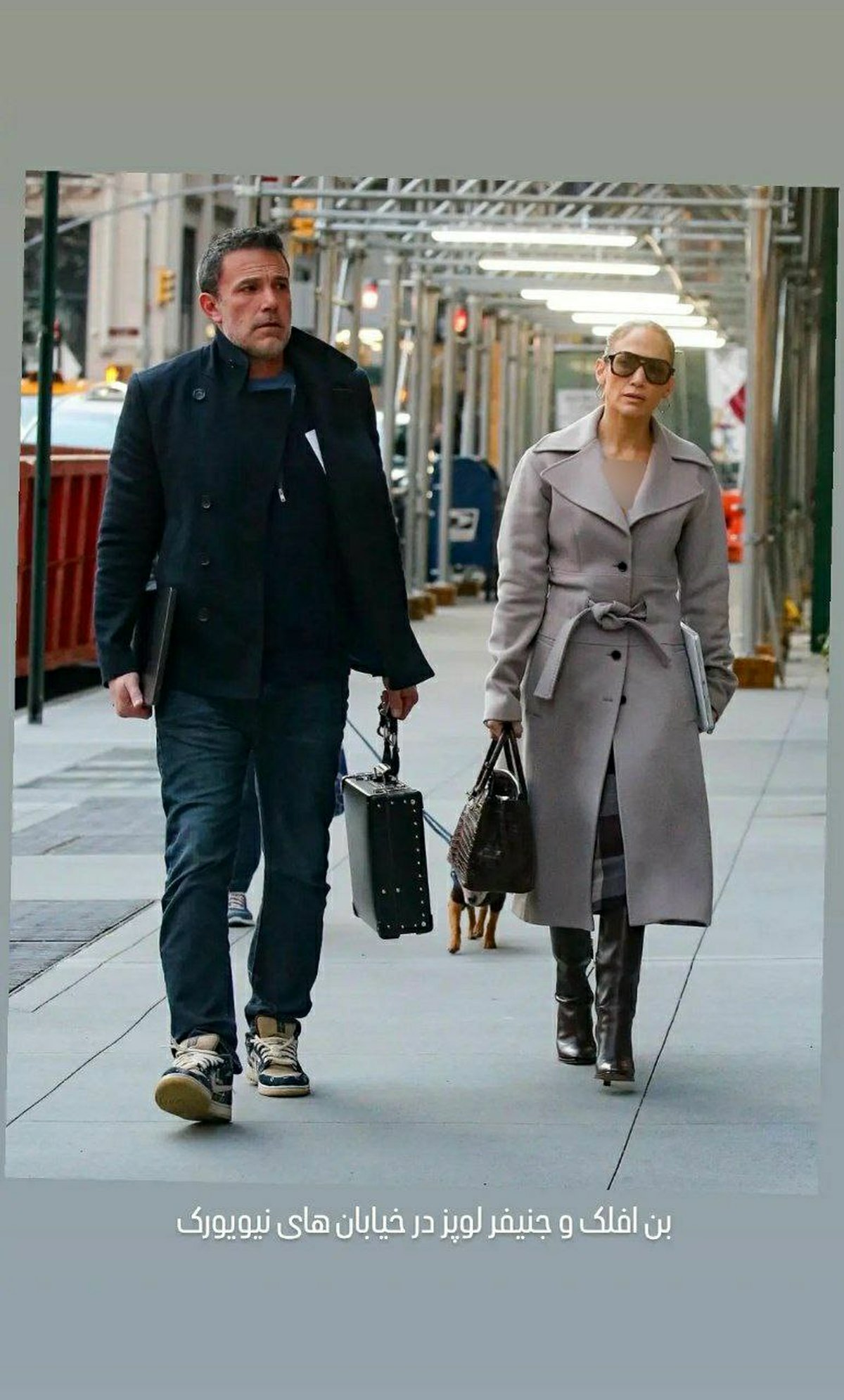 نمایی از چهره شکسته شده جنیفر لوپز در کنار بن افلک/ عکس