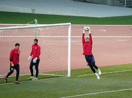 عکس‌| بیرانوند در تیم ملی مصدوم شد؟