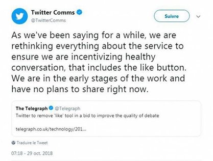 توئیتر، گزینه لایک را حذف می‌کند