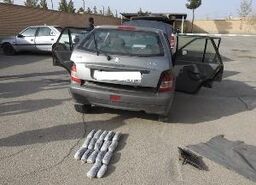 کشف تریاک جاساز شده در باک پراید