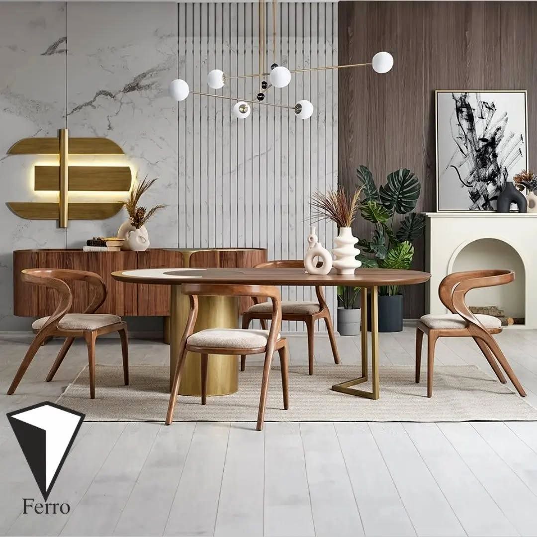 جدیدترین مدل‌های میز ناهارخوری 1404: انتخابی شیک و کاربردی برای هر خانه